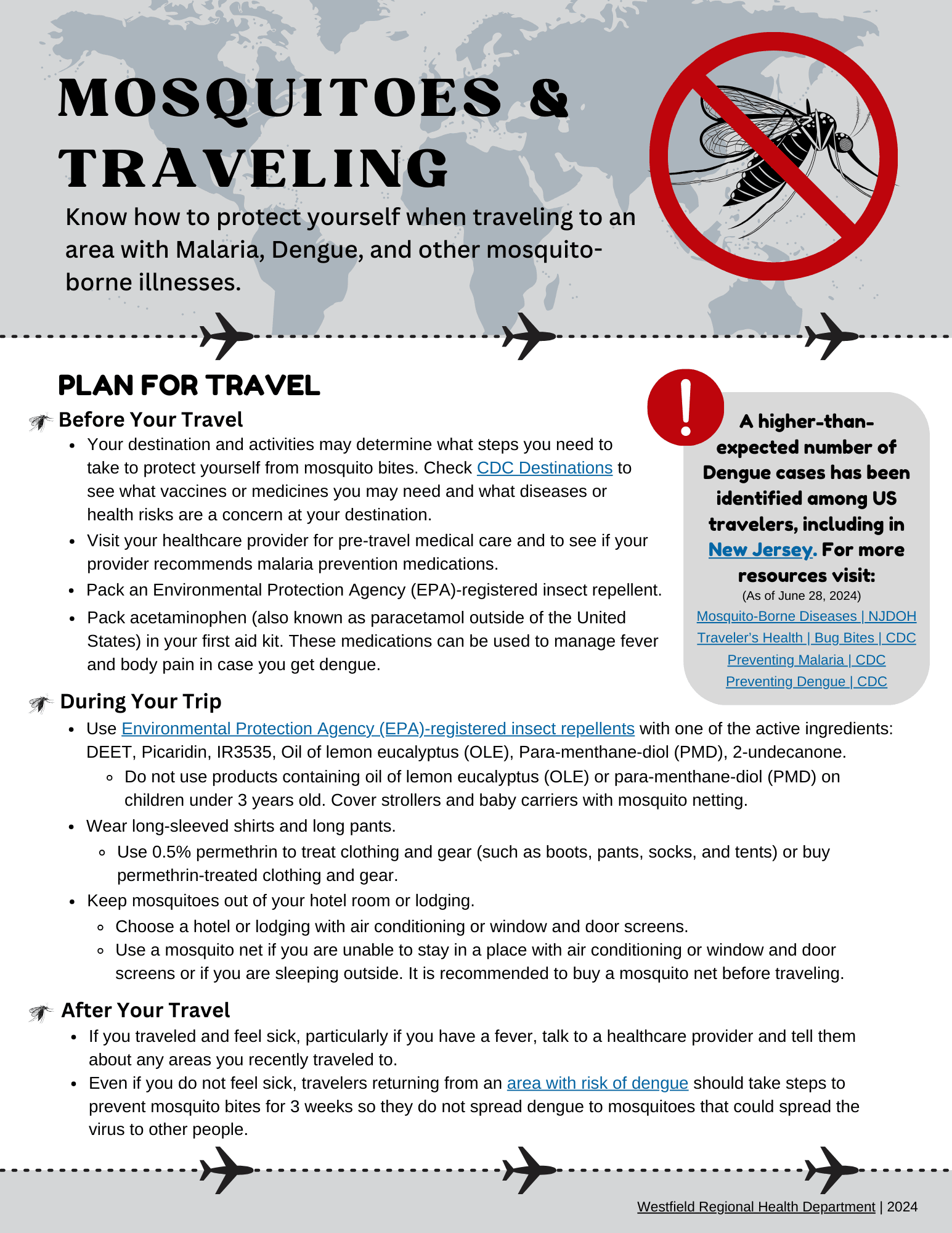 Mosquitoes and Traveling
