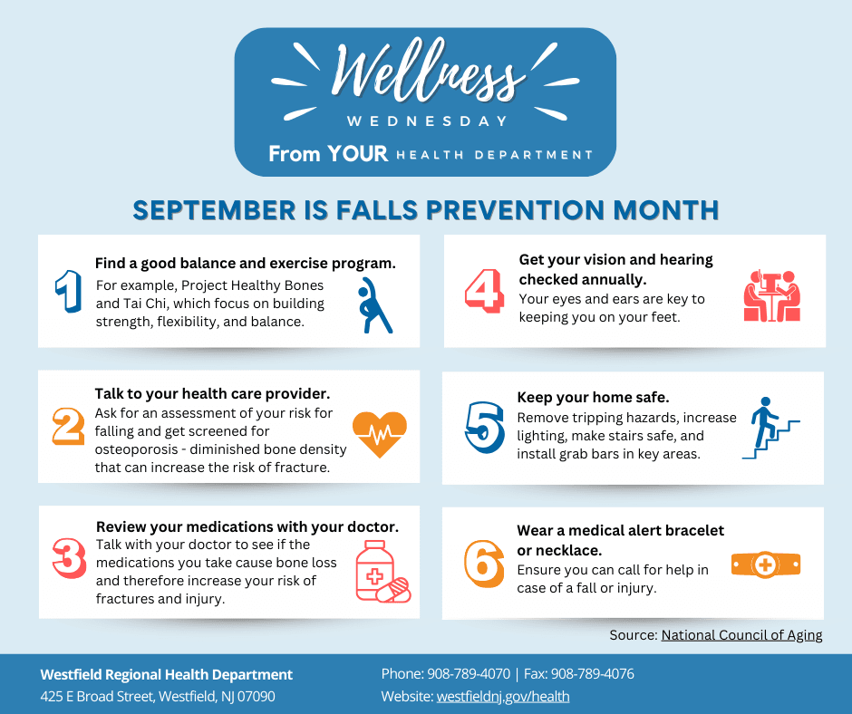 Falls Prevention Month flyer