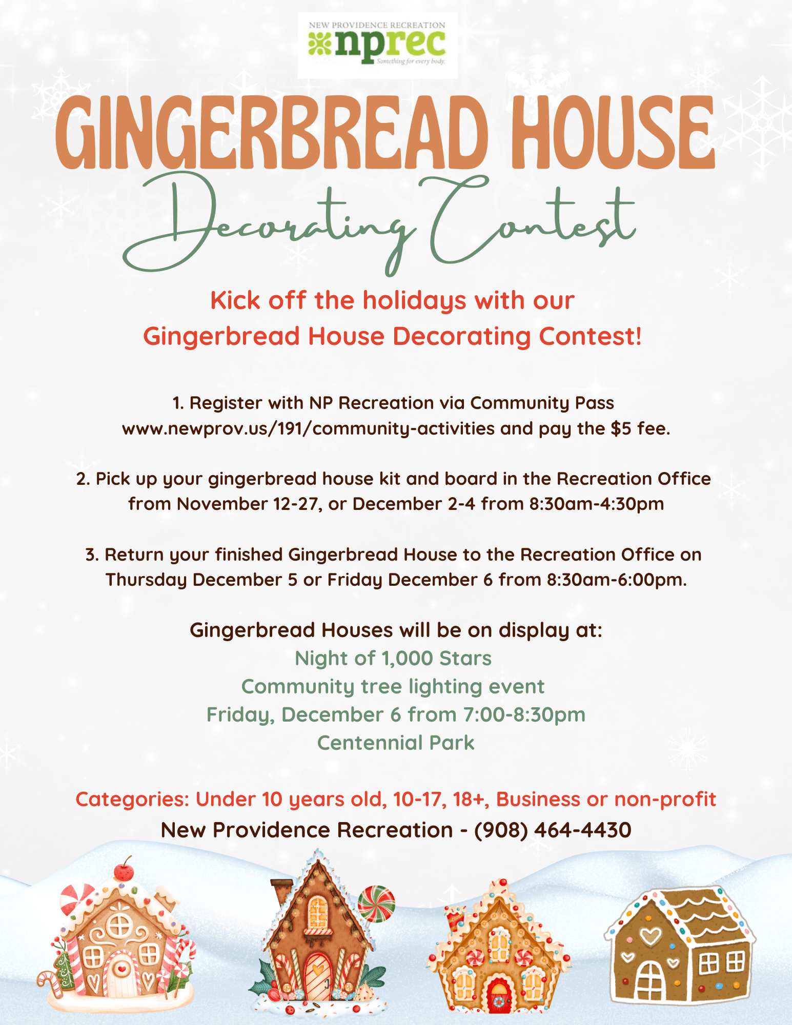 Gingerbread House Contest Flyer