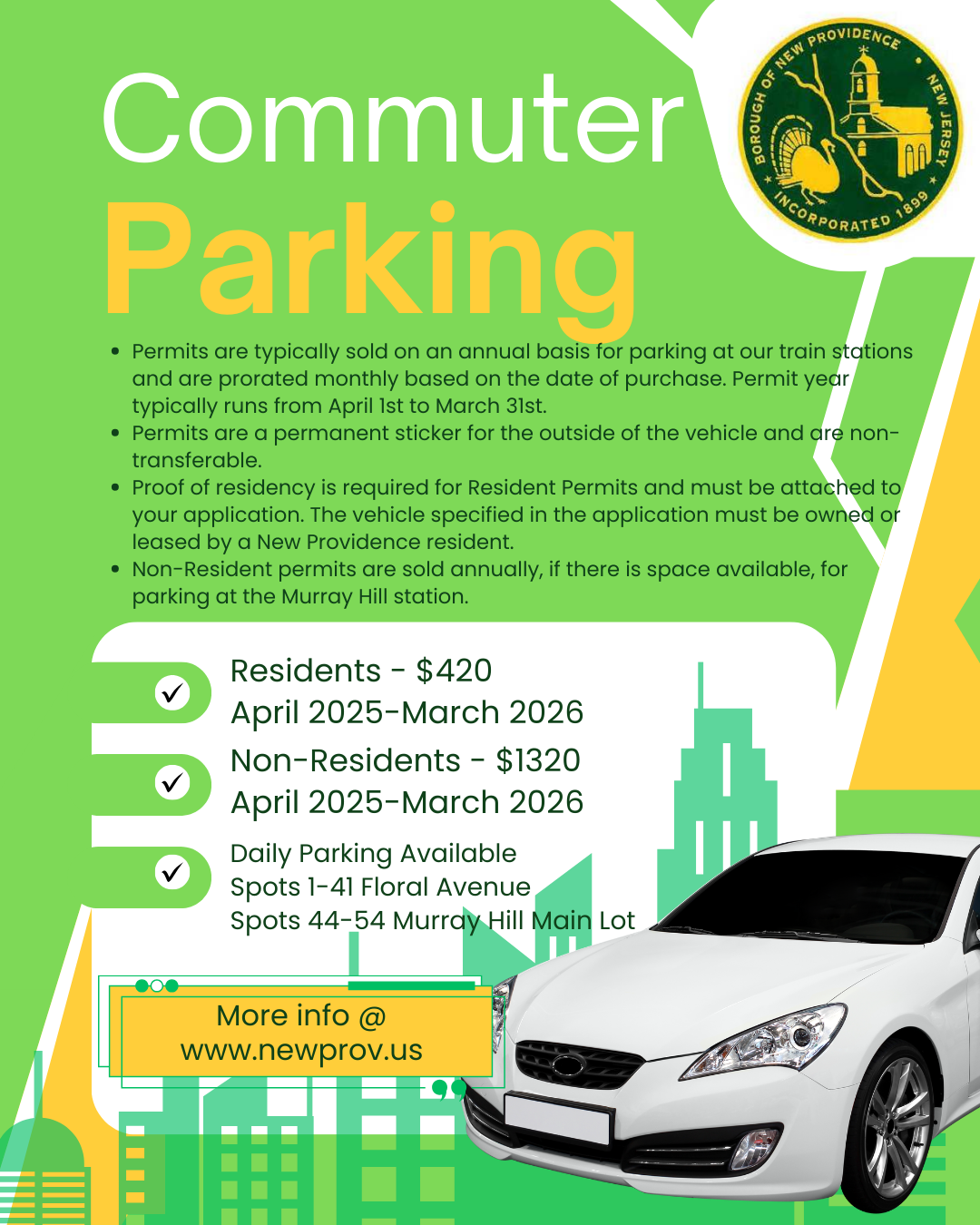 Parking Permits Available