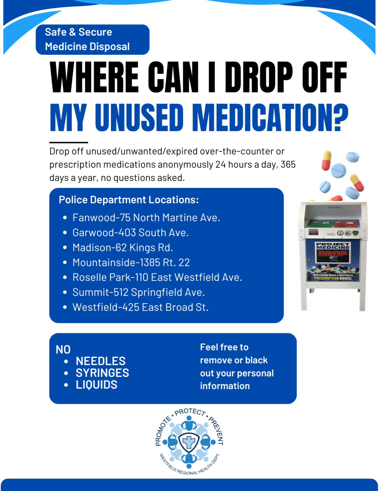 Safe Secure Medicine Disposal