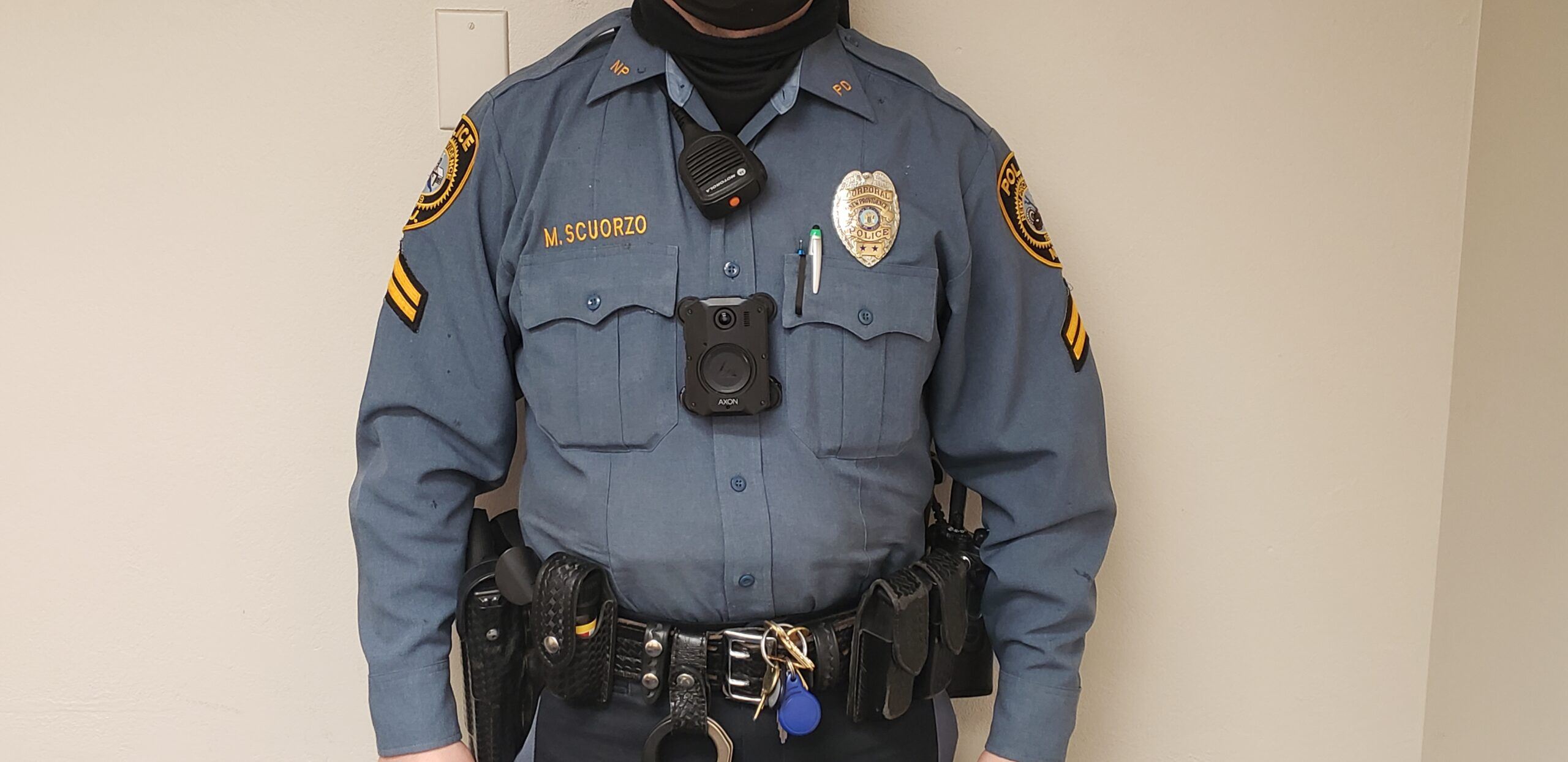 Body Camera with a Police Uniform