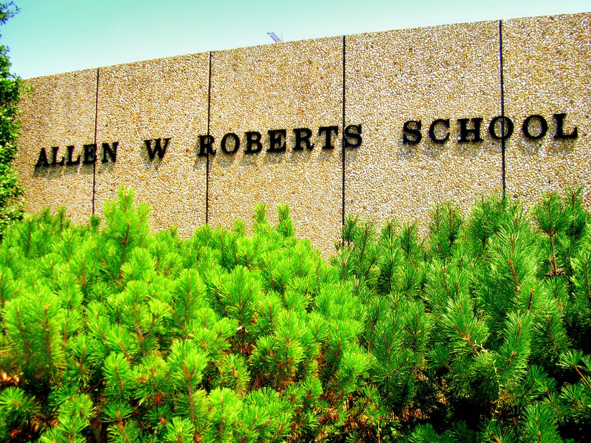 Allen Roberts School Sign