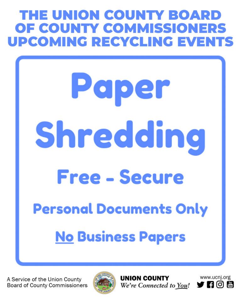 Union County Paper Shredding Poster