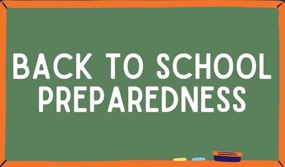 Back to School preparedness sign