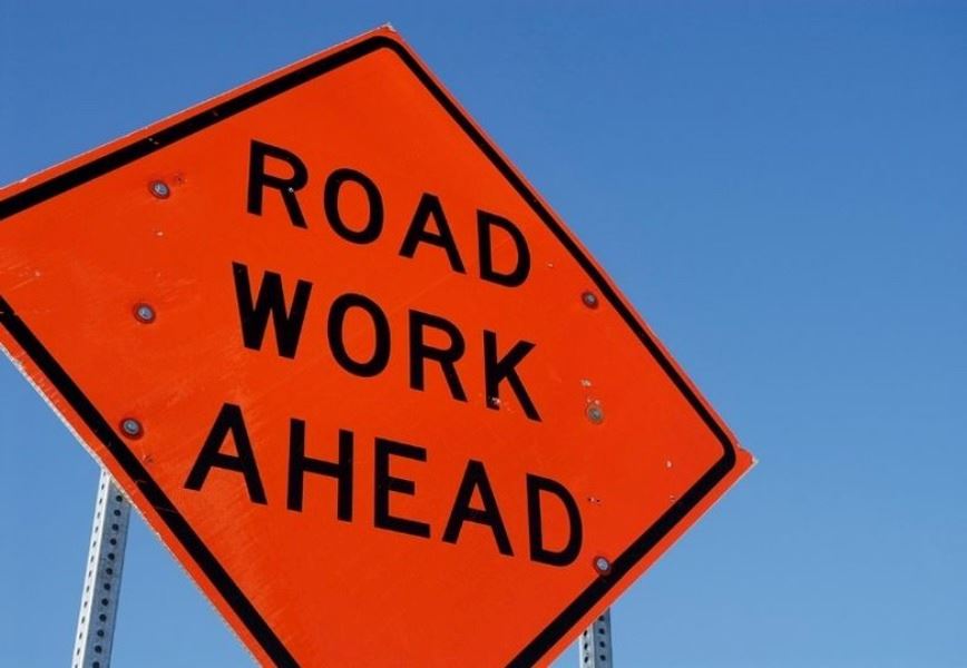 road work ahead