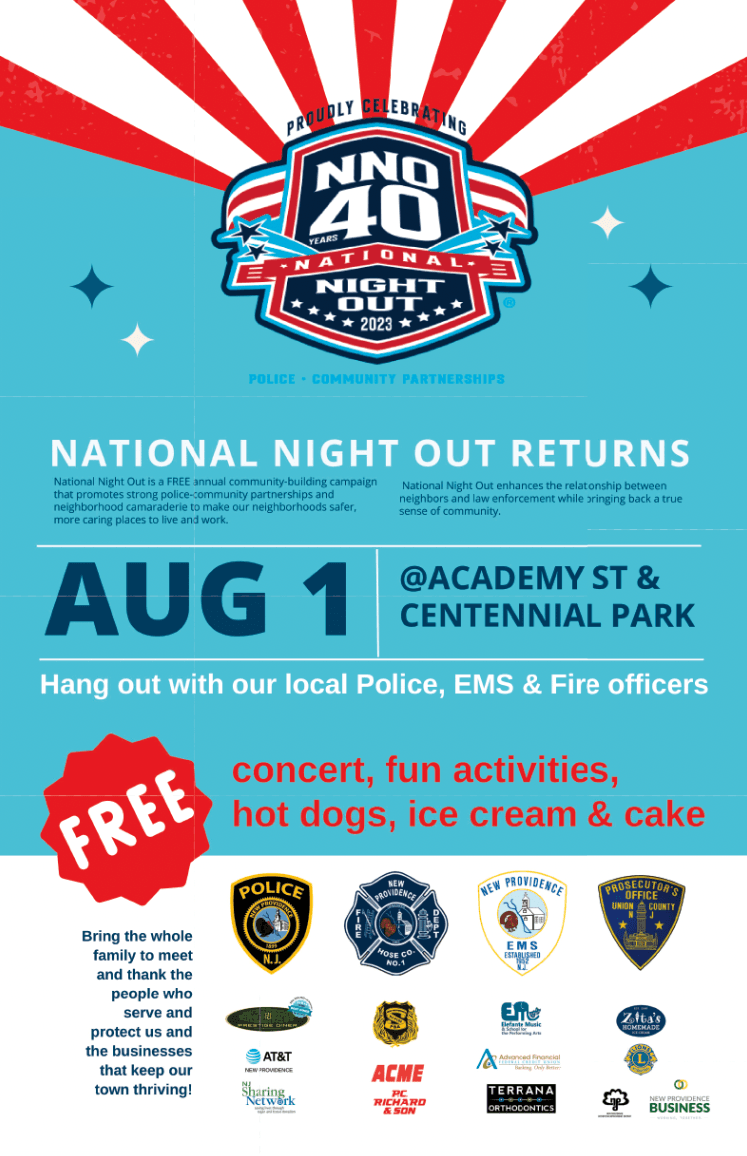 National Night Out 2023 flyer