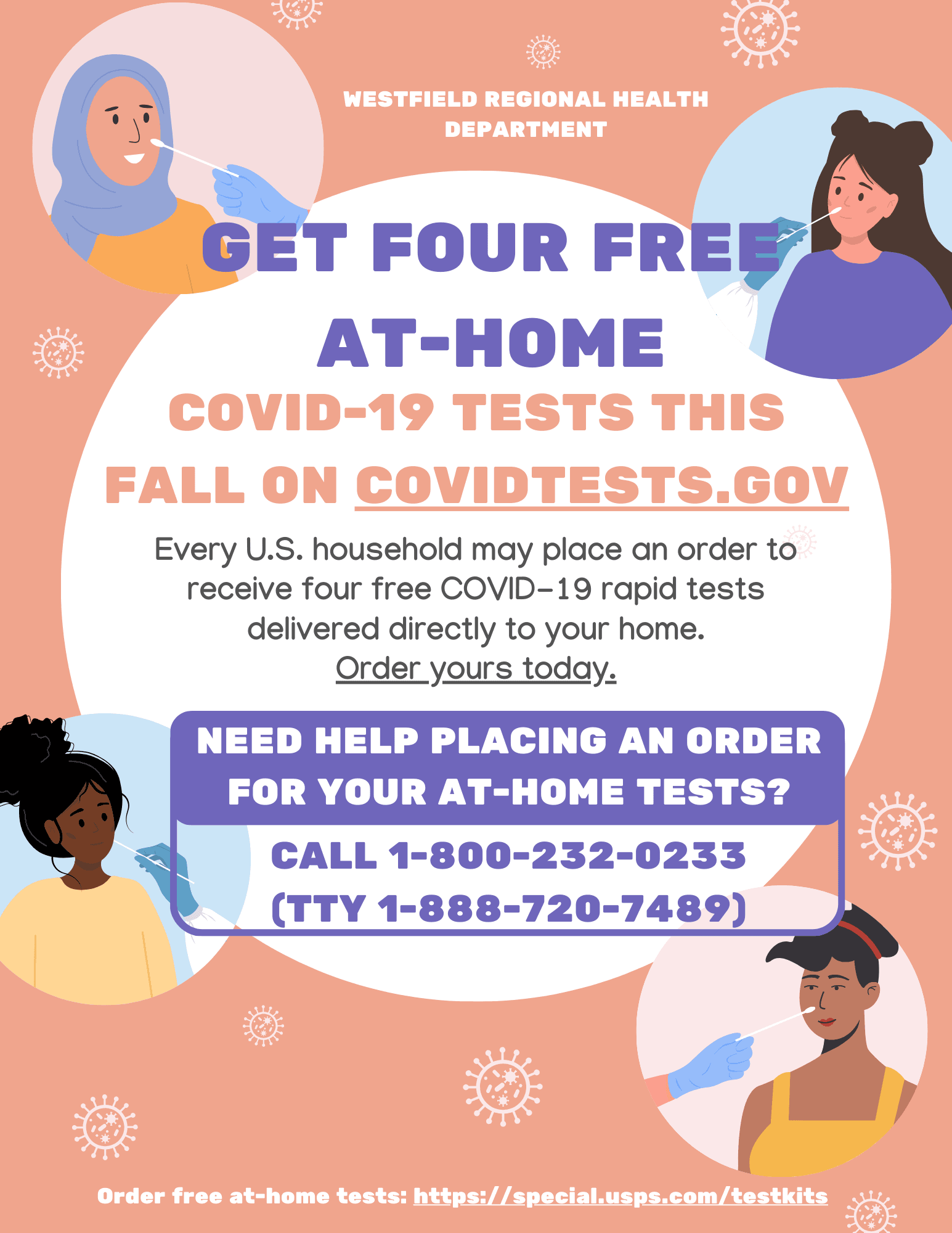 Free at-home tests fall flyer