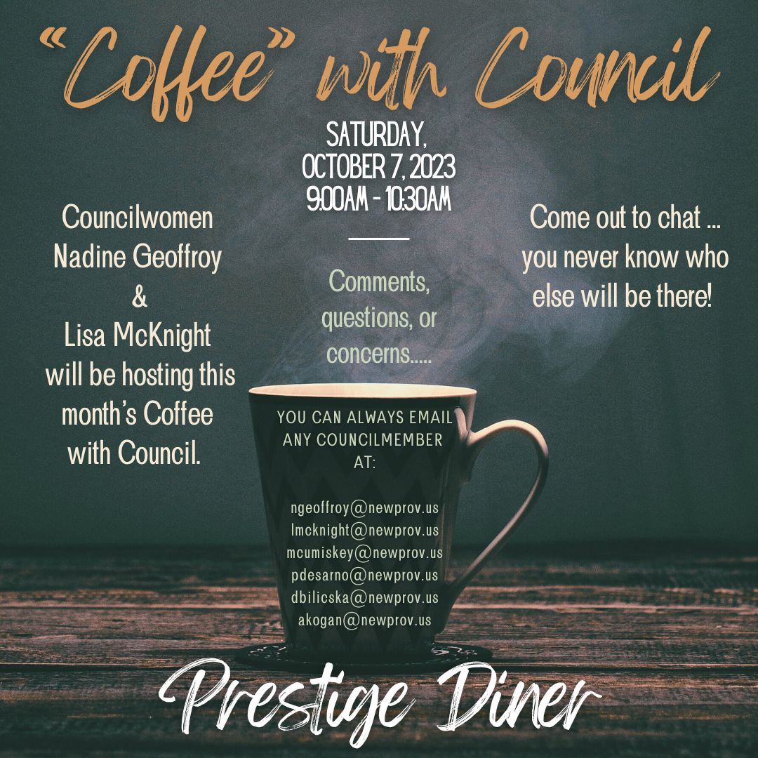 October 2023 coffee with Council flyer
